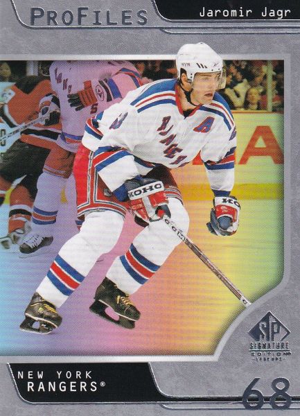 insert karta JAROMÍR JÁGR 20-21 SP Signature Legends Profiles číslo P-16